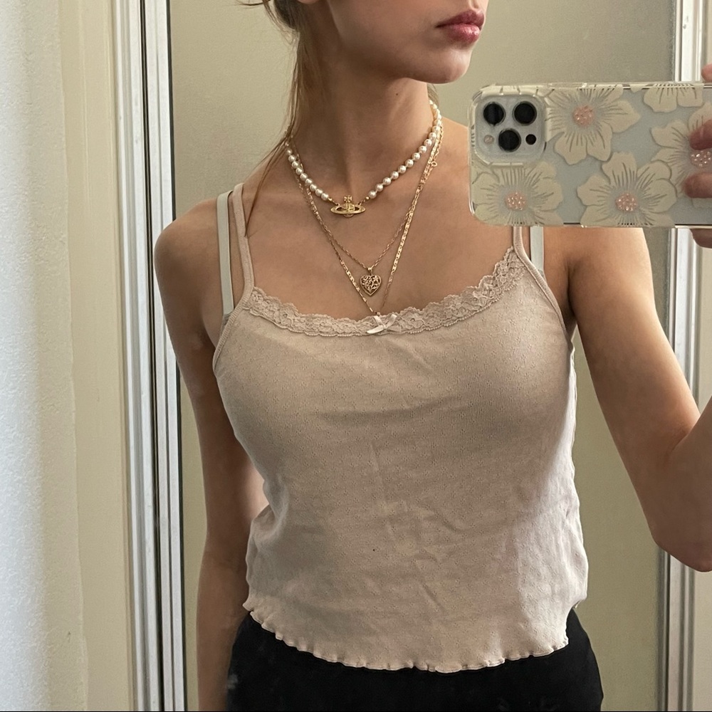 Lace Trim Tank